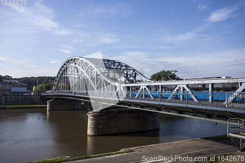 Image of Iron Bridge in Krakow, Poland