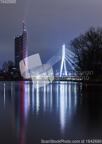 Image of The light festival Staro Riga (Beaming Riga) celebrating anniver