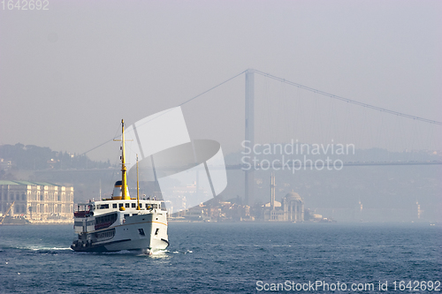 Image of Passenger ferry in Bosporus Strait, Istanbul