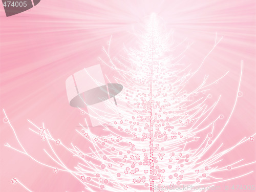 Image of Sparkly christmas tree illustration