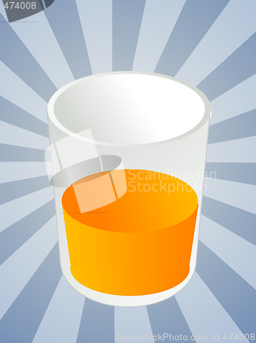 Image of Glass of orange juice