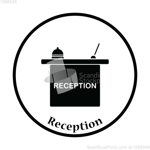 Image of Hotel reception desk icon