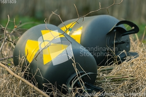 Image of Radioactive waste thrown out as garbage