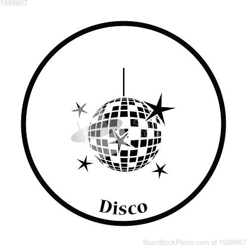 Image of Night clubs disco sphere icon