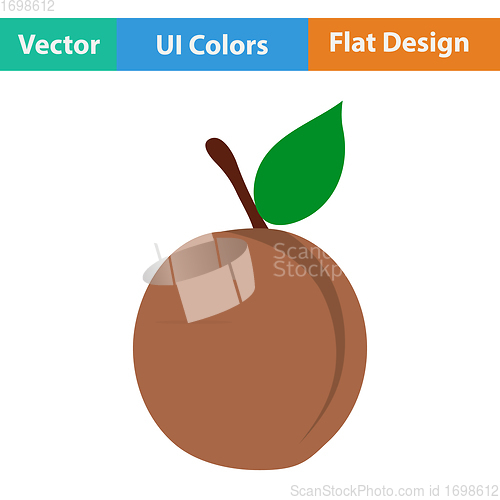 Image of Flat design icon of Peach