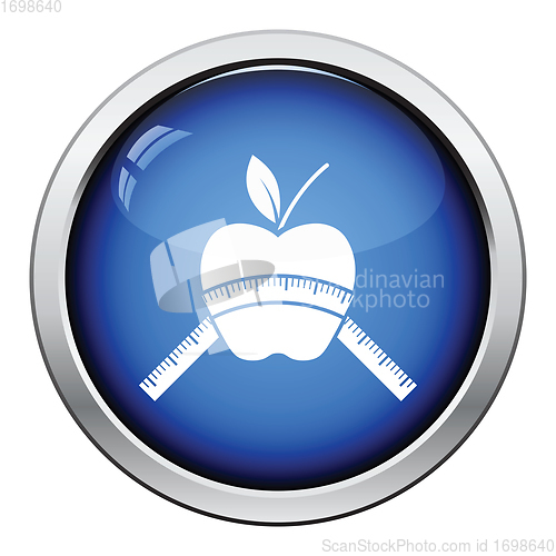 Image of Apple with measure tape icon