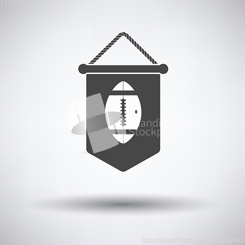 Image of American football pennant icon