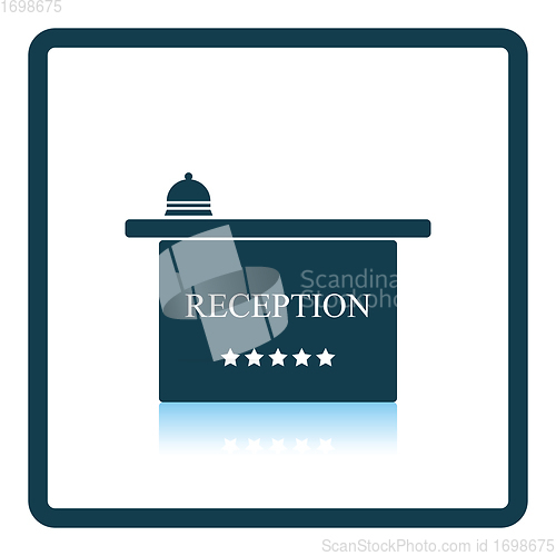 Image of Hotel reception desk icon