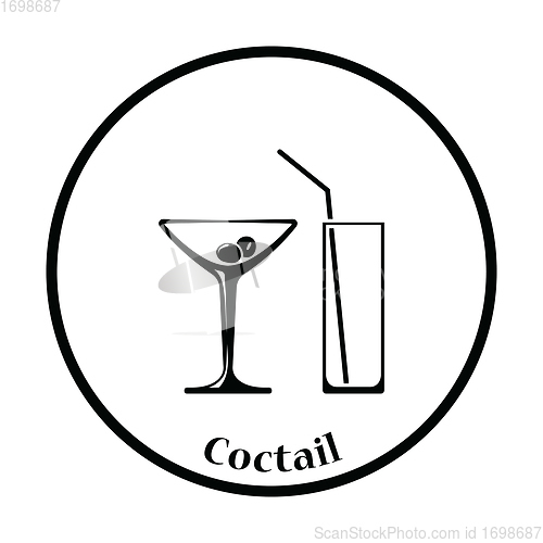 Image of Coctail glasses icon