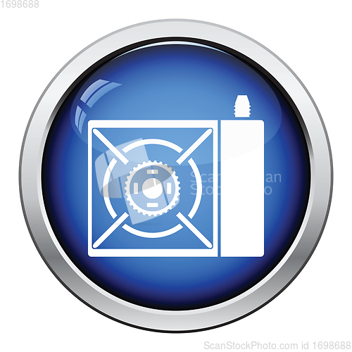 Image of Camping gas burner stove icon