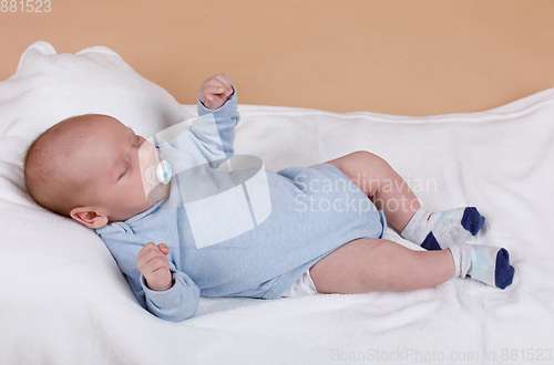 Image of sleeping newborn baby