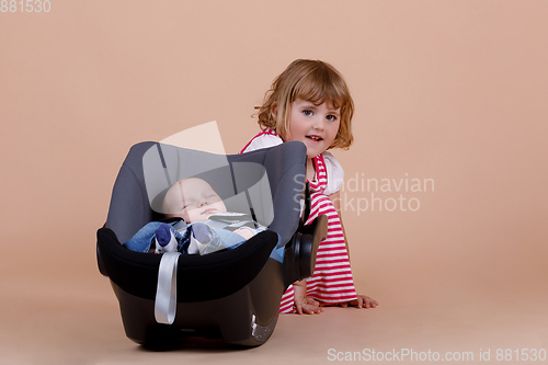 Image of three year girl portrait