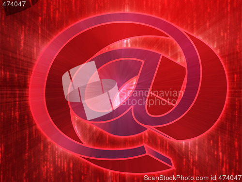 Image of At internet symbol