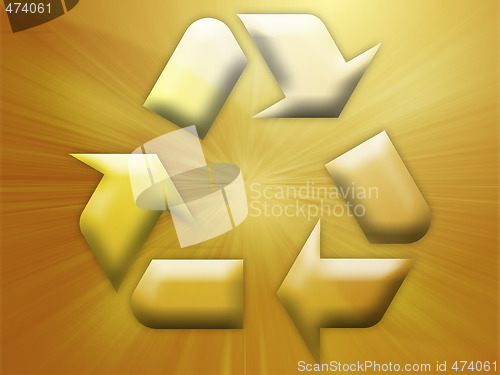 Image of Recycling eco symbol