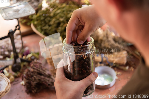 Image of herbalist small business owner