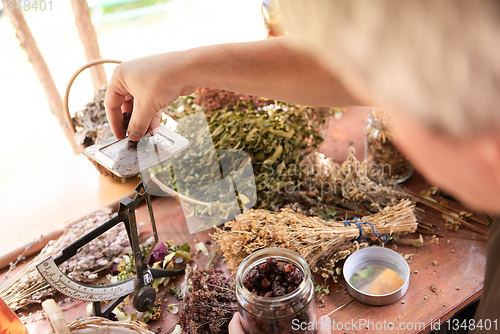 Image of herbalist small business owner