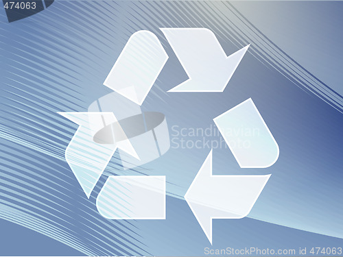 Image of Recycling eco symbol