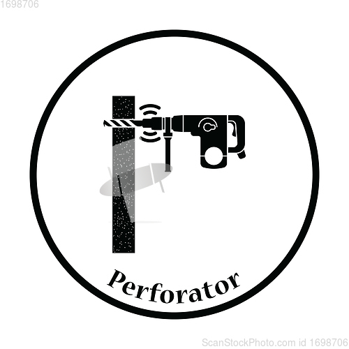 Image of Icon of perforator drilling wall