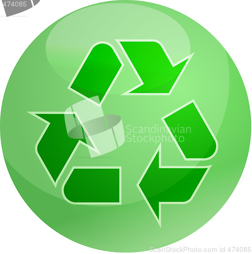 Image of Recycling eco symbol