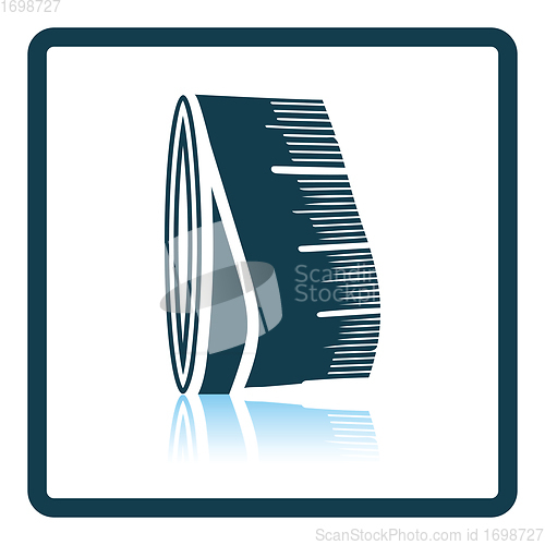 Image of Tailor measure tape icon