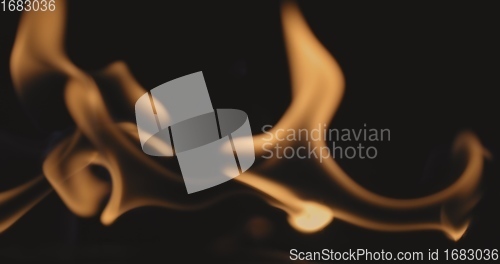 Image of Fire dancing against dark background