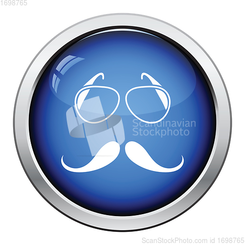 Image of Glasses and mustache icon