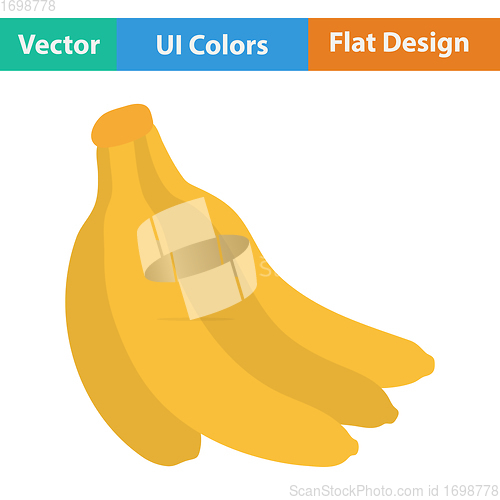 Image of Flat design icon of Banana