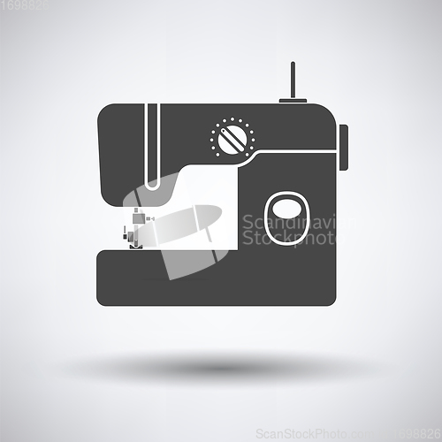 Image of Modern sewing machine icon