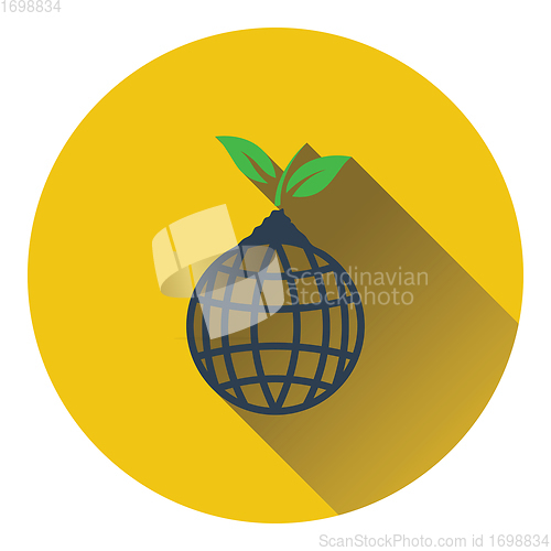 Image of Planet with sprout icon
