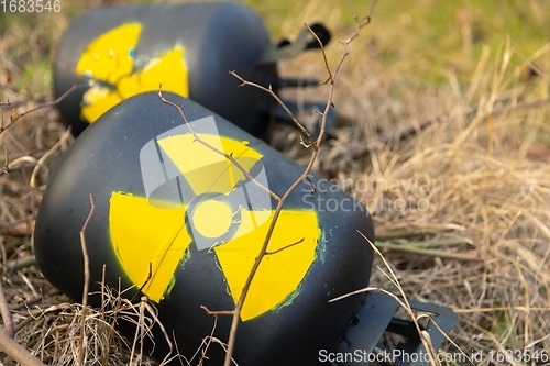 Image of Radioactive waste thrown out as garbage