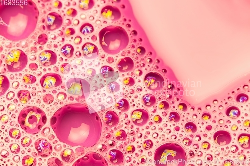 Image of Abstract colorful circular shaped elements as background template