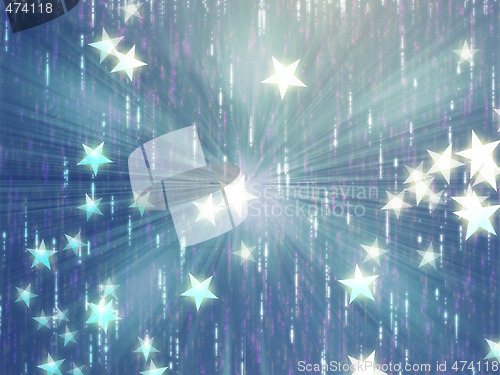Image of Flying stars illustration