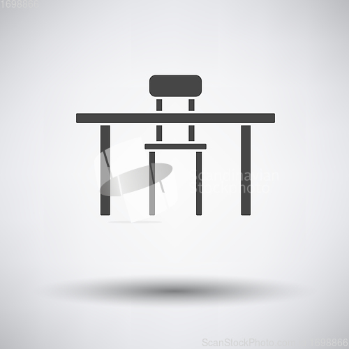 Image of Table and chair icon 