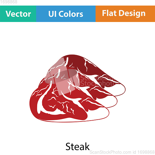 Image of Raw meat steak icon