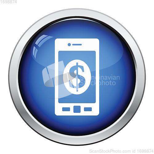 Image of Smartphone with dollar sign icon