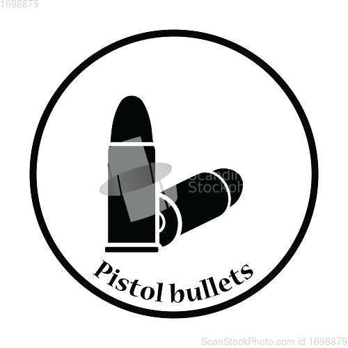 Image of Pistol bullets icon