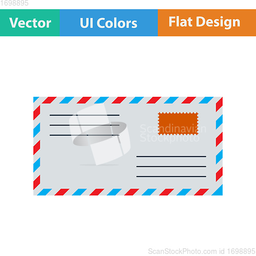 Image of Flat design icon of Letter