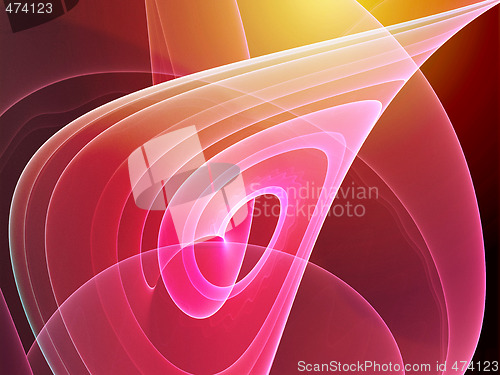 Image of Wavy glowing colors