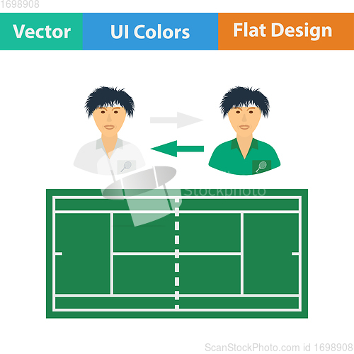 Image of Tennis side changing icon