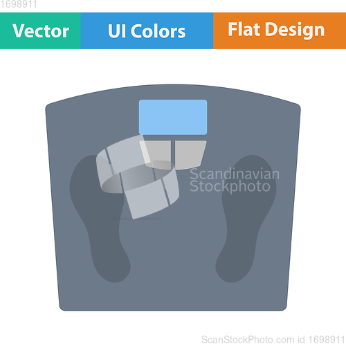 Image of Flat design icon Floor scales