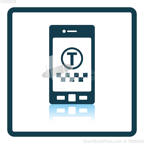 Image of Taxi service mobile application icon