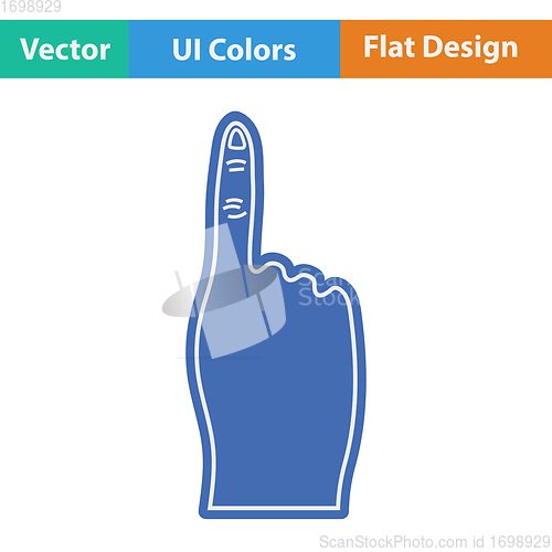 Image of Fans foam finger icon