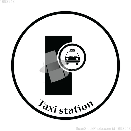 Image of Taxi station icon