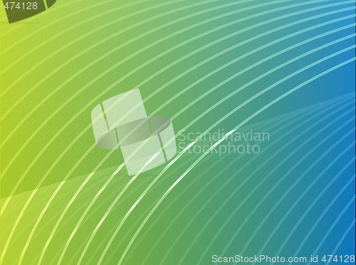 Image of Wavy glowing colors