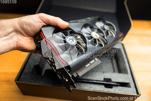 Image of High end Graphics card closeup