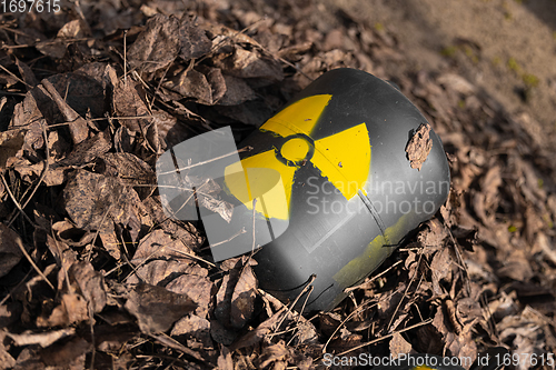 Image of Radioactive waste thrown out as garbage