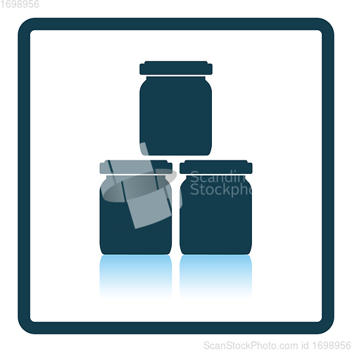 Image of Baby glass jars icon