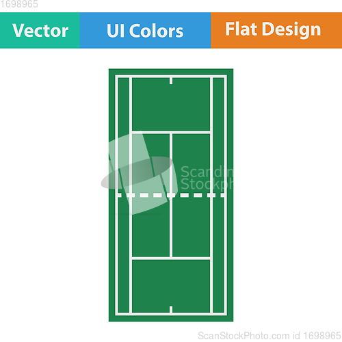 Image of Tennis field mark icon