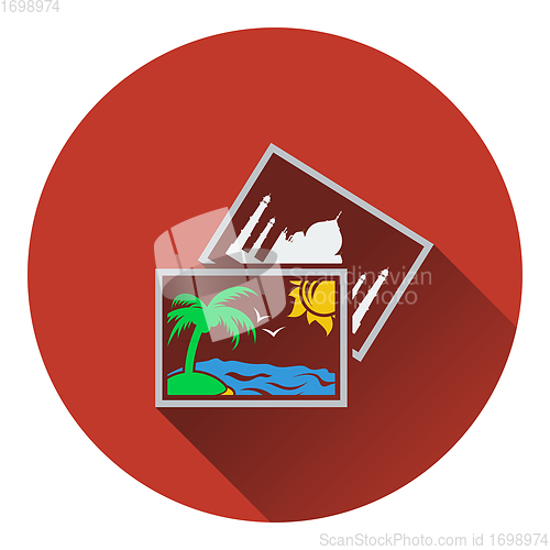 Image of Two travel photograph icon