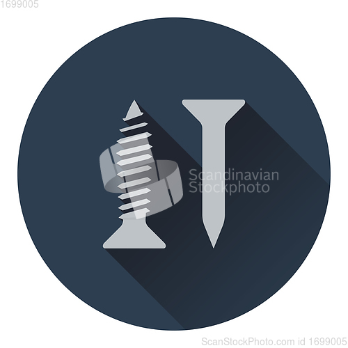 Image of Icon of screw and nail